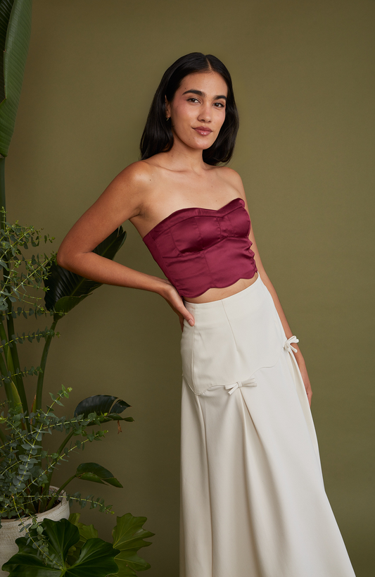 Shell Top Burgundy