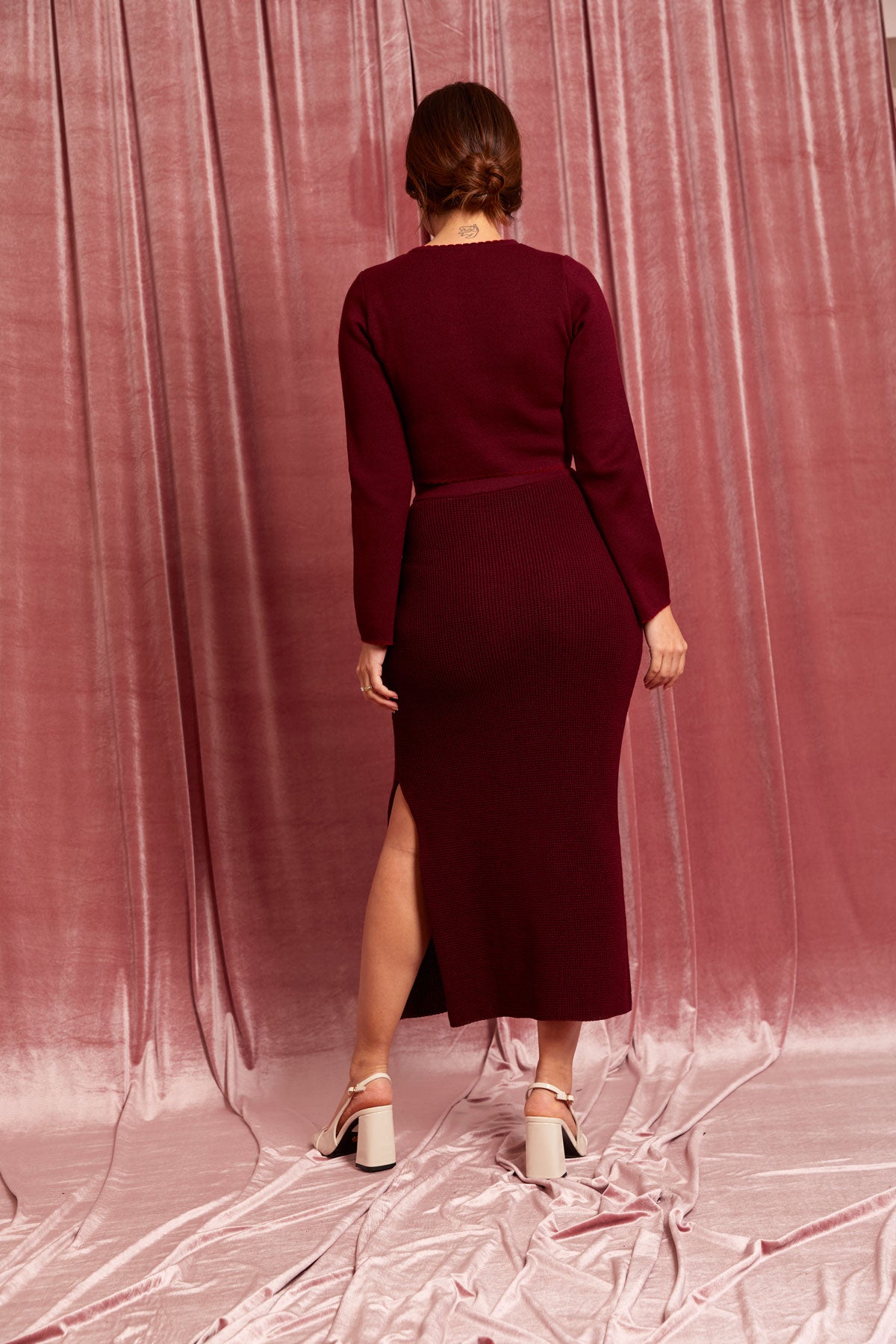 Fortuna Skirt Burgundy