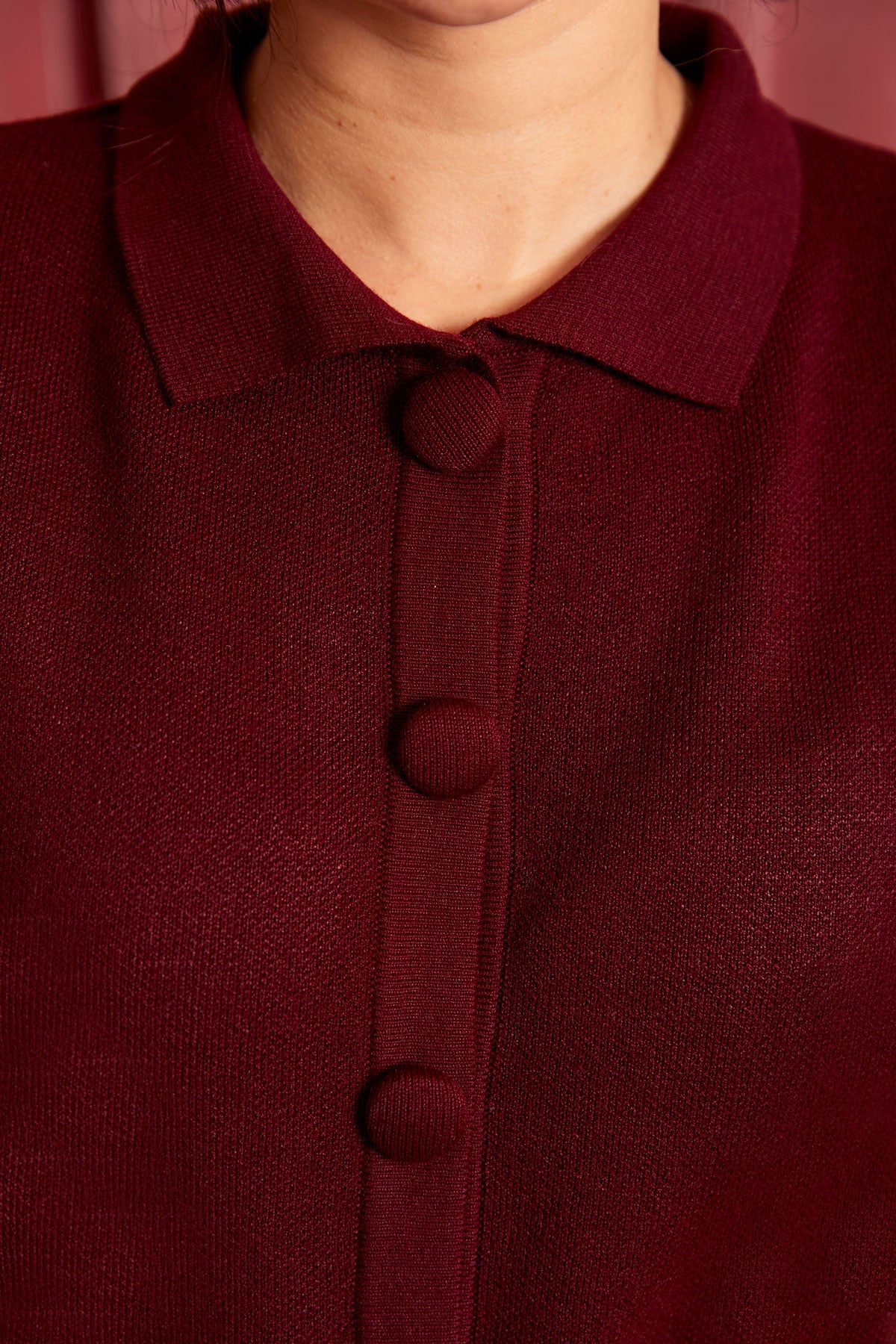 Souvenir Cardigan Burgundy