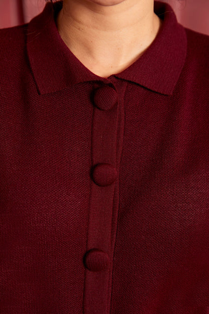 Pre sale - Souvenir Cardigan Burgundy