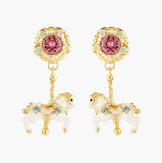 Paris Carousel Horse Earrings