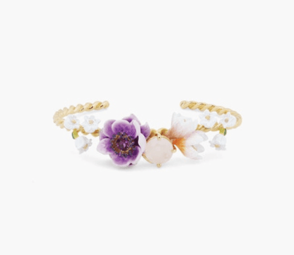 Violet Anemones Adjustable Bracelet