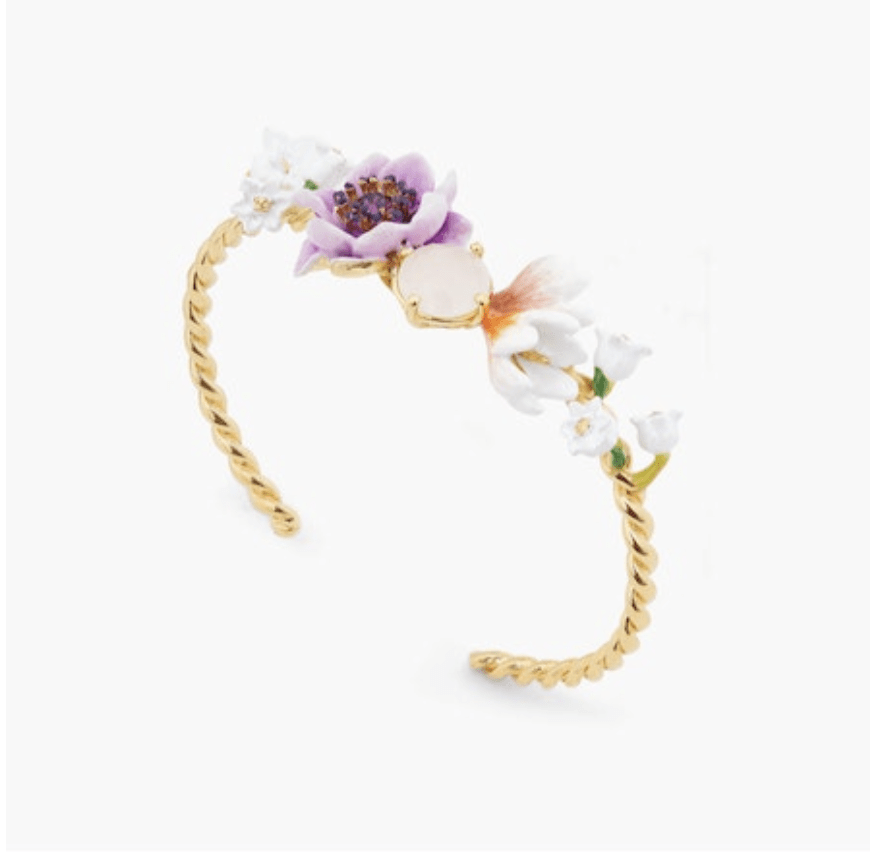 Violet Anemones Adjustable Bracelet